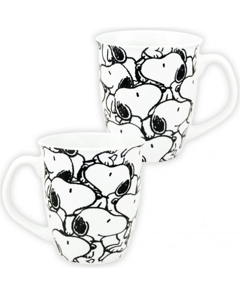 The Peanuts 0128435 – Tasse Snoopy – 'Allover', 280 ml, Keramik